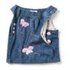 Baby Girls Denim Overalls Soft Cotton Butterfly Design-3