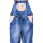 Baby Girls Overalls OshKosh Floral Denim Adjustable Straps-0