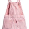 Levis Baby Girls Denim Overalls Adjustable Suspenders-1