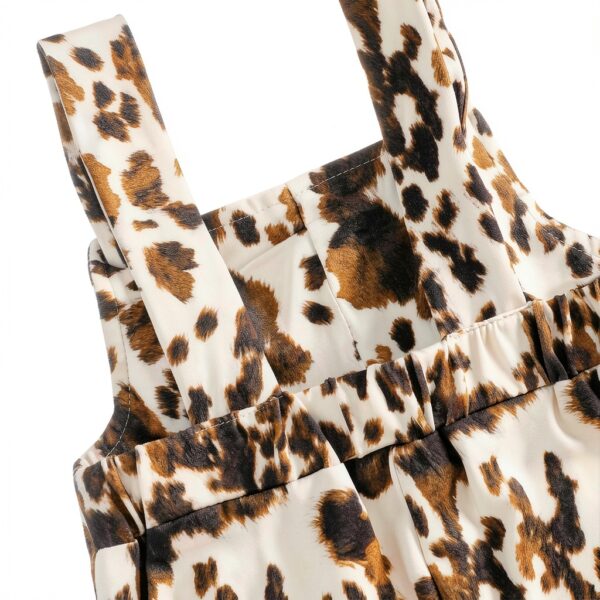 Baby Girl Western Cowgirl Overalls Soft Polyester Adjustable-4