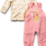 Disney Baby Girls Outfit Set Soft Cotton 2-Piece Overall-0