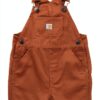 Carhartt Baby Overalls Washed Bib Shortall Adjustable Straps-0