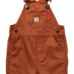 Carhartt Baby Overalls Washed Bib Shortall Adjustable Straps-0
