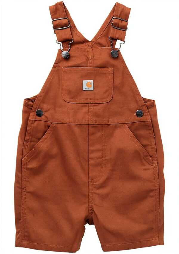 Carhartt Baby Overalls Washed Bib Shortall Adjustable Straps-0