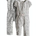 Carters Baby Girls Jumpsuits Soft Fabric Snaps Legs-0