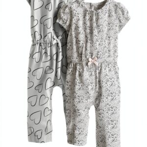 Carters Baby Girls Jumpsuits Soft Fabric Snaps Legs-0