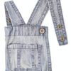 Girls Denim Overalls Cotton Adjustable Snaps The Childrens-1