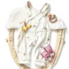 XD Baby Girls Corduroy Overalls Floral Embroidery Adjustable-2