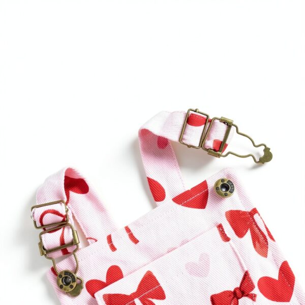 Baby Girl Overalls Shorts Soft Polyester Floral Print-3