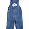 Ms Rachel Girls Overalls Set Blue Denim Pink 3 Piece-4