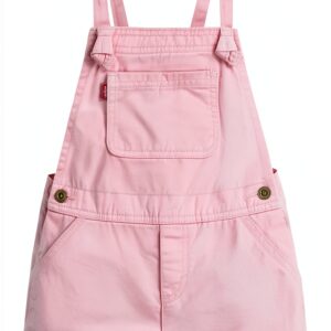 Levis Baby Girls Denim Overalls Adjustable Suspenders-0