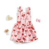 Baby Girl Overalls Shorts Soft Polyester Floral Print-2