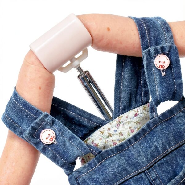 Baby Girls Denim Overalls Soft Cotton Butterfly Design-6