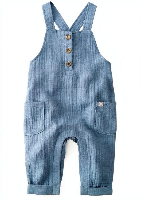 Organic Baby Overalls Little Planet Adjustable Straps-0