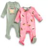 Star Wars Baby Coverall Pink Green Long Sleeve Sleep Play-0