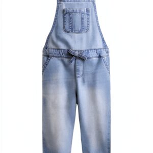 Girls Denim Overalls Cotton Adjustable Snaps The Childrens-0