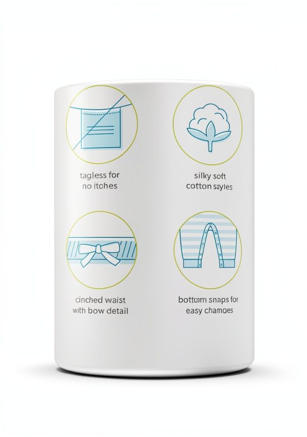 Carters Baby Girls Jumpsuits Soft Fabric Snaps Legs-3