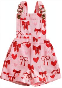 Baby Girl Overalls Shorts Soft Polyester Floral Print-0