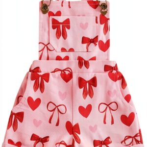 Baby Girl Overalls Shorts Soft Polyester Floral Print-0
