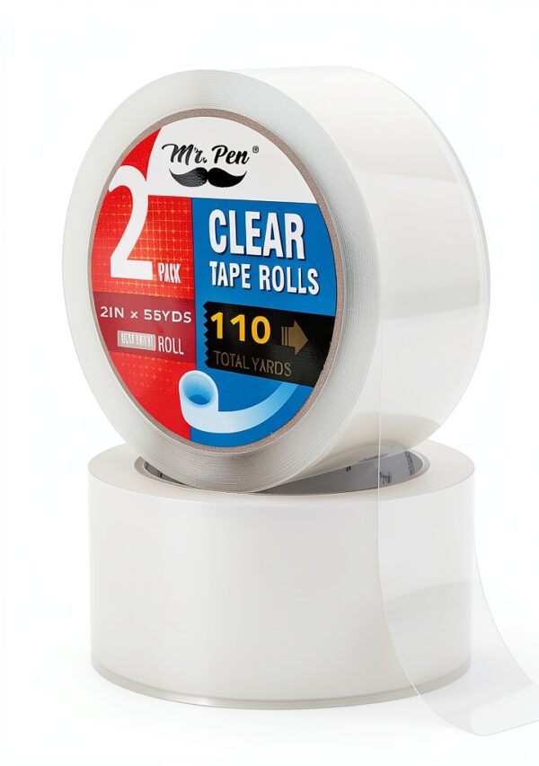 Mr Pen Packing Tape 2 Inch Wide Heavy Duty Clear-0